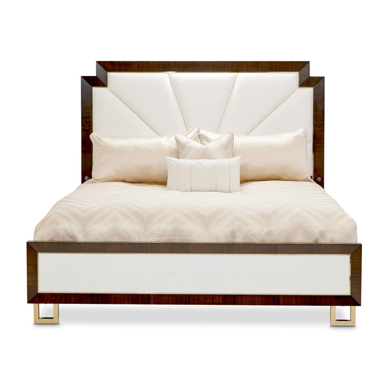 Michael Amini Belmont Place Cal. King Upholstered Bed Espresso